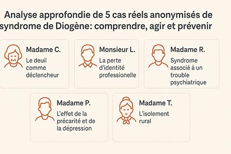 Analyse approfondie de cas réels anonymisés de syndrome de Diogène