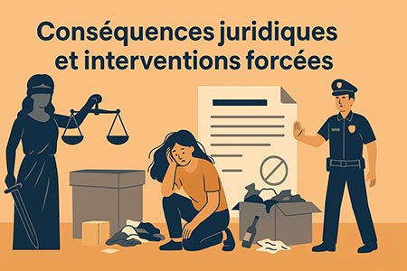 Conséquences juridiques du Diogène et interventions forcées