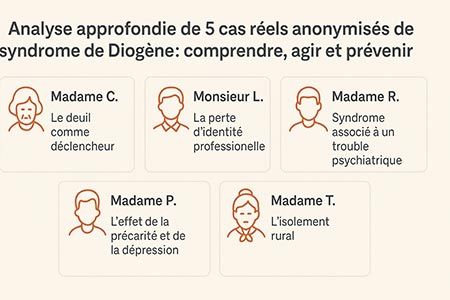 Analyse approfondie de cas réels anonymisés de syndrome de Diogène